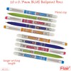 FLAIR Marathon 10 x 0.7mm Fine Point BLUE Ink Biros