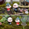 Spilay 6pcs Miniature People Dolls Figures,Cute Japanese Old Grandparents and