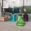 TIKI Carnival Glass Tabletop Torches, 3-Pack – Decorative Outdoor Tabletop