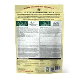 The Old Farmer's Almanac Lawn Repair - Premium Grass Seed & Compost Blend (1 Pound - Covers Up to 100 Sq Ft)