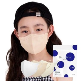 Bluna [보리보리]블루나 숨편한 KF94 2D 50매 소형 황사방역 컬러마스크 새부리형 [Baribari] Bluna Comfortable KF94 2D 50 Pack Small Yellow Dust Prevention Color Mask Bird Beak Type