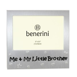 benerini Me and My Little Brother ' - Photo Picture Frame Gift - 5 x 3.5