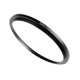 72mm to 77mm Step-up Adapter Rings,Black,Step Up Ring,Step-Down Rings Filter Ring Adapter,for All Brands of DSLR Camera Lens UV ND CPL Stepping Rings Step Down Rings Filter Adapter (72mm to 77mm)