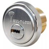 Mul-T-Lock Junior Satin Chrome Rim/Mortise Cylinder With 2 Keys -