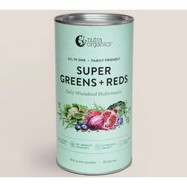 Nutra Organics Super Greens + Reds 600g (Expiry 11/2026)