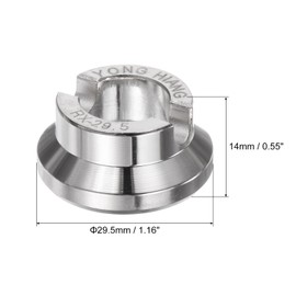 sourcing map 5537 Watch Case Opener Dies, 29.5mm Alloy Steel Watch Back Cover Remover Repair Accessory for Watch Repair Watchmaker, Silver