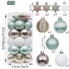 Valery Madelyn Christmas Baubles, 35 Pieces, 5 cm Plastic Christmas