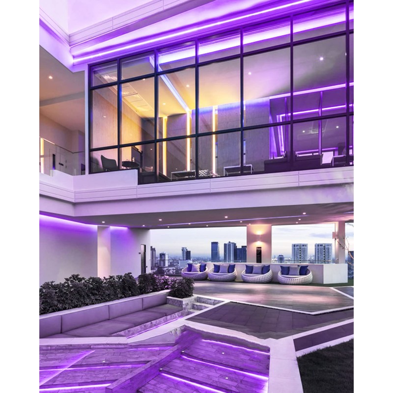 YM E-Bright Purple Led Neon Strip Light Without Power Supply,