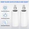 uxcell 4Pcs Slide Gate Guide Roller, 5" Nylon Rollers Gate