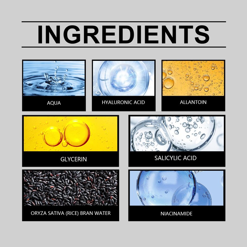 OUKPANE Rice Exfoliating Ampoule Set,Rice Ampoule Duo Exfoliating Solution,for Glowing