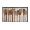 Creative Co-Op Wood Framed Wall Décor with Raised Paddles