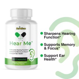 Pelican Vitamins Hear Me+ - Hearing Support- 3 Bottles- 180 Capsules