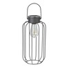 Northpoint LED Solar Lantern Twilight Sensor Garden Balcony Modern Industrial