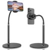 Cell Phone Stand, Adjustable Height & Angle Gooseneck Stand for