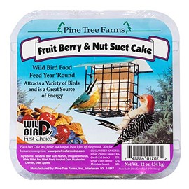Set of 24 Pine Tree Fruit, Berry, & Nut Suet Cakes, 12 oz. Each