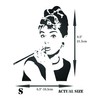 Audrey Hepburn Stencil, 16.5 x 21.5 cm, S