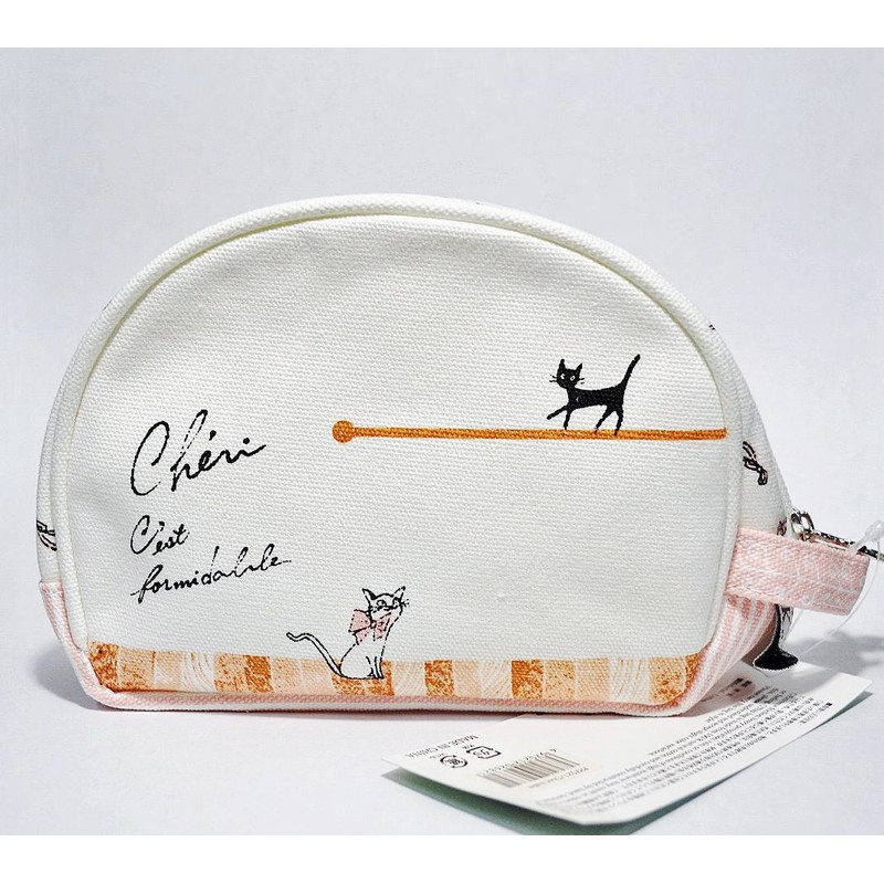 Shinzi Katoh Cheri ballet Design Cotton Cosmetic Bag by Shinzi