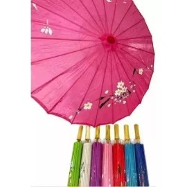 Mumu Bazar 15 Sombrillas Chinas Colores  De Bambu
