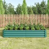 6x3x1 FT Galvanized Raised Garden Bed Outdoor Planter Boxes with