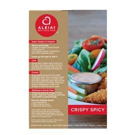 ALEIA'S BEST. TASTE. EVER. Crispy Spicy Coat & Crunch - 4.5 oz / 2 Pack – Crispy Breading for Poultry, Meat, Seafood, Vegetables - Certified Gluten Free, Non-GMO, Dairy Free, Low Sodium, Kosher, Easy to Prepare