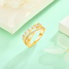 STARCHENIE Twisted Knot Ring 925 Sterling Silver 18k Gold Plated
