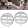 Classicseali 2PCS 5 Inch Drain Cover,Outdoor Drain Cover Round Stainless