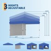 10x10 Instant Pop-Up Canopy with 1 Sidewall – Easy 1-Button