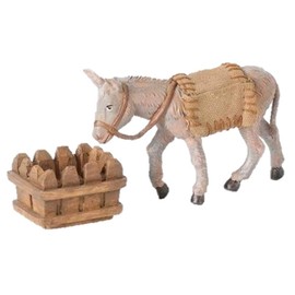 Fontanini Mary's Donkey Animal Italian Nativity Village Figurine 3 Piece Set