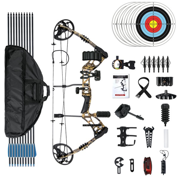 AKCHOER Compound Bow and Arrow Set, 30-70 Lbs Draw Weight,