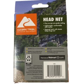 Ozark Trail Head Net Bug Repellent Netting Camping Fishing Hiking Equipment
