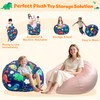Lukeight Dinosaur Stuffed Animal Storage Bean Bag Chair Cover -