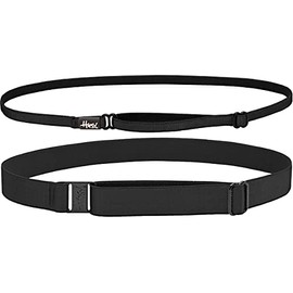 Hipsy Ellies Women's Elastic & Adjustable Running Sports Headband Mixed 2-Pack (Wide & Skinny Taupe 2pk)