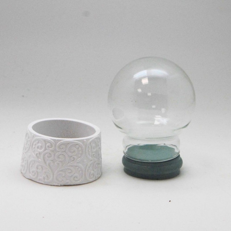 70018 DIY Snow Globe Do It Yourself with Glass Ball