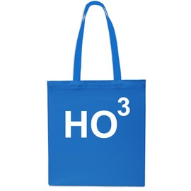 Ho3 Christmas Tote Shopping Gym Beach Bag 42cm x38cm, 10 litres-Sapphire
