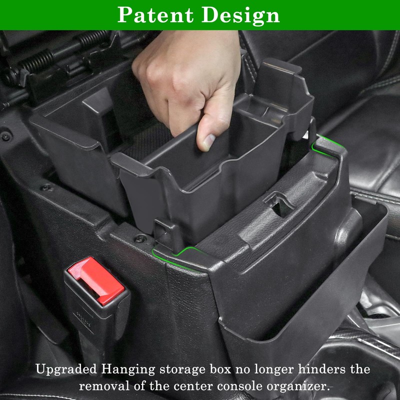 Eamplest 4PCS Center Console Organizer for 2024 2025 2026 Jeep