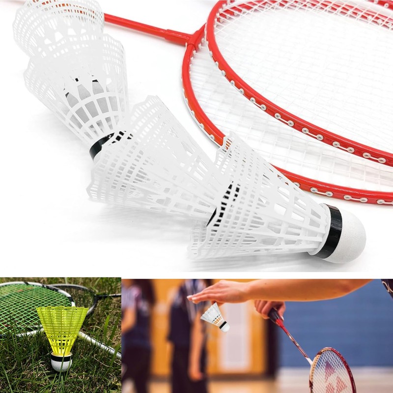 Paifeancodill Badminton Shuttlecocks Birdies, 12 Pcs Nylon Badminton Birdies, Feather