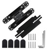 2 Set 6 Inch Hidden Door Hinges Zinc Alloy Heavy