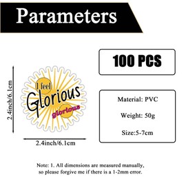 100Pcs Mental Health Stickers, Positive Sticker for Adults, Vinyl Waterproof Sticker Packs Decals, for Laptop Bumper Water Bottles Computer Phone Hard Hat Car Stickers Inspirational Stickers.