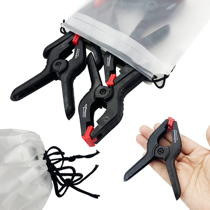 8 Pcs Spring Clamps, 3.5 Inch Plastic Spring Clamps,Heavy Duty