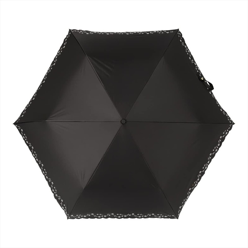 nifty colors 2398BK Folding Umbrella, Light Blocking, Daisy, Heat Cut