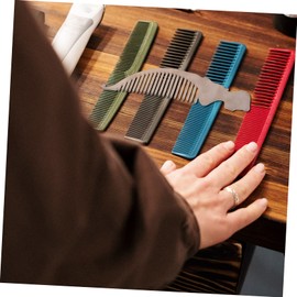 DOITOOL 5pcs Barber Comb for Hairdressing Rust Titanium Alloy Hair Styling Comb Portable Static Wide Teeth Design for Home and Travel Use Gentle Scalp and Hair