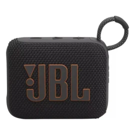 Bocina JBL Go 4 JBLGO4 portátil con bluetooth waterproof negra