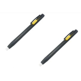 Dwuww 2Pcs Black Pen Tailors Chalk Pencil Sewing Fabric Markers, Erasable Chalk Pencil Disappearing Needlework Marking Pen for Cotton, Knit, Sewing Tools, Chalk Line