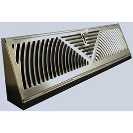 TruAire Satin Nickel Finish Baseboard - 2 Pack (15 inch)