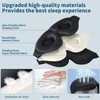 Black Sleep Eye Mask, 100% Light Blocking Blindfold, Zero Pressure,