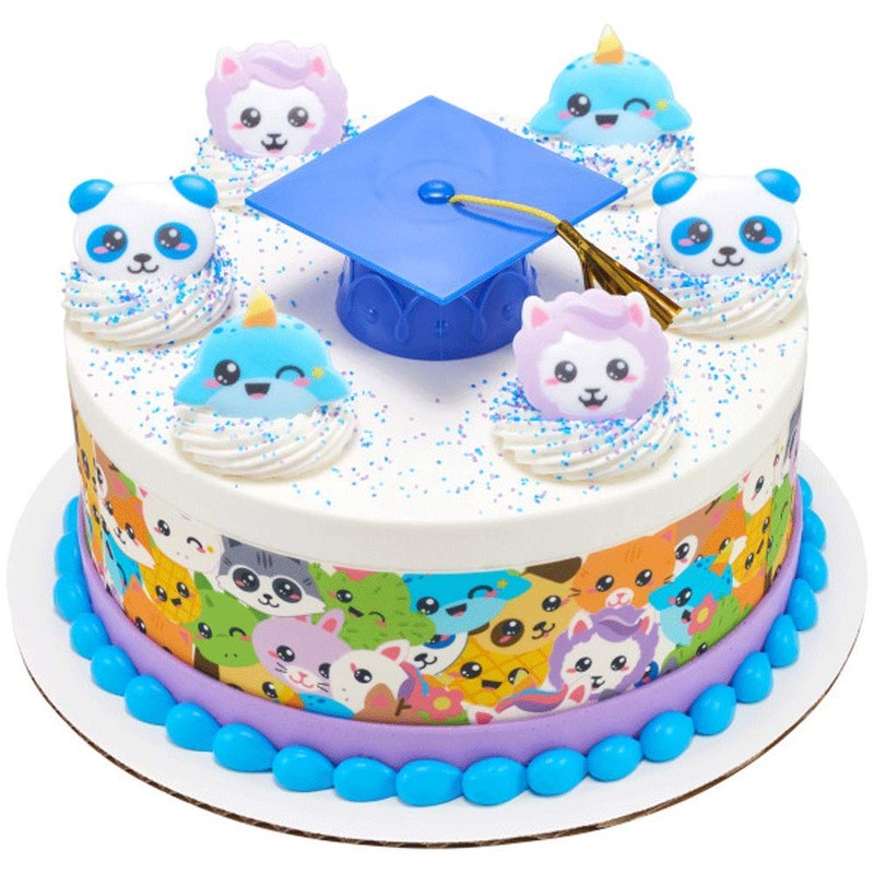 DecoPac Kawaii Characters Cupcake Rings - 24 pc Assorted