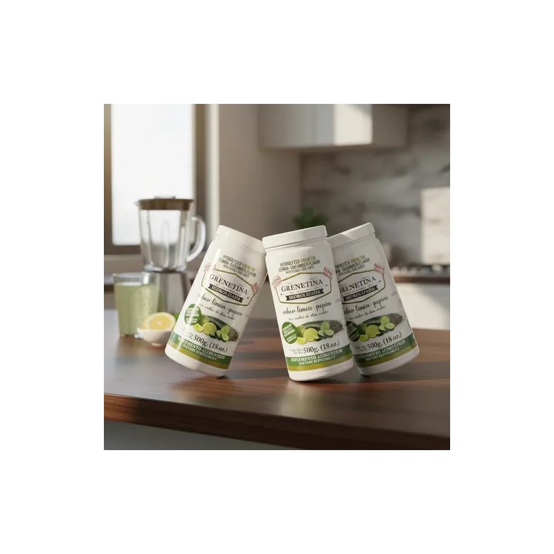 Kit 3 Pz Grenetina Hidrolizada 500 G Pretty Bee Nutrition