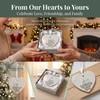 3D Sea Glass Figures Ceramic Heart Ornament, Best Friend Birthday