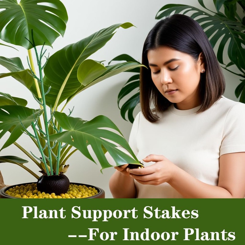 Monstera Plant Support Stakes, 8 Pack Stackable Garden Trellis Climbing