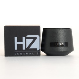 HZEX Premium Scented Candles, Black Scented Wood Wicked Candle, Masculine Natural Soy Wax Candle in Ceramic Jar with Lid, Wood Wick Aromatherapy Candles for Him Gift (Sensual Seduction)